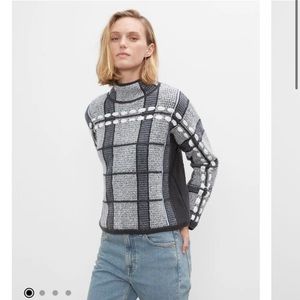 Club Monaco Plaid Woven Sweater